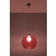 BALL lampa wisząca czerwona Sollux lighting